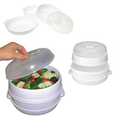 2 Tier Microwave Vegetable Steamer