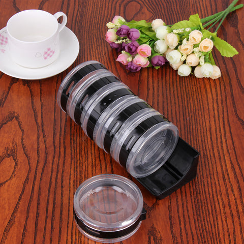 Transparent Cylinder Seasoning Box